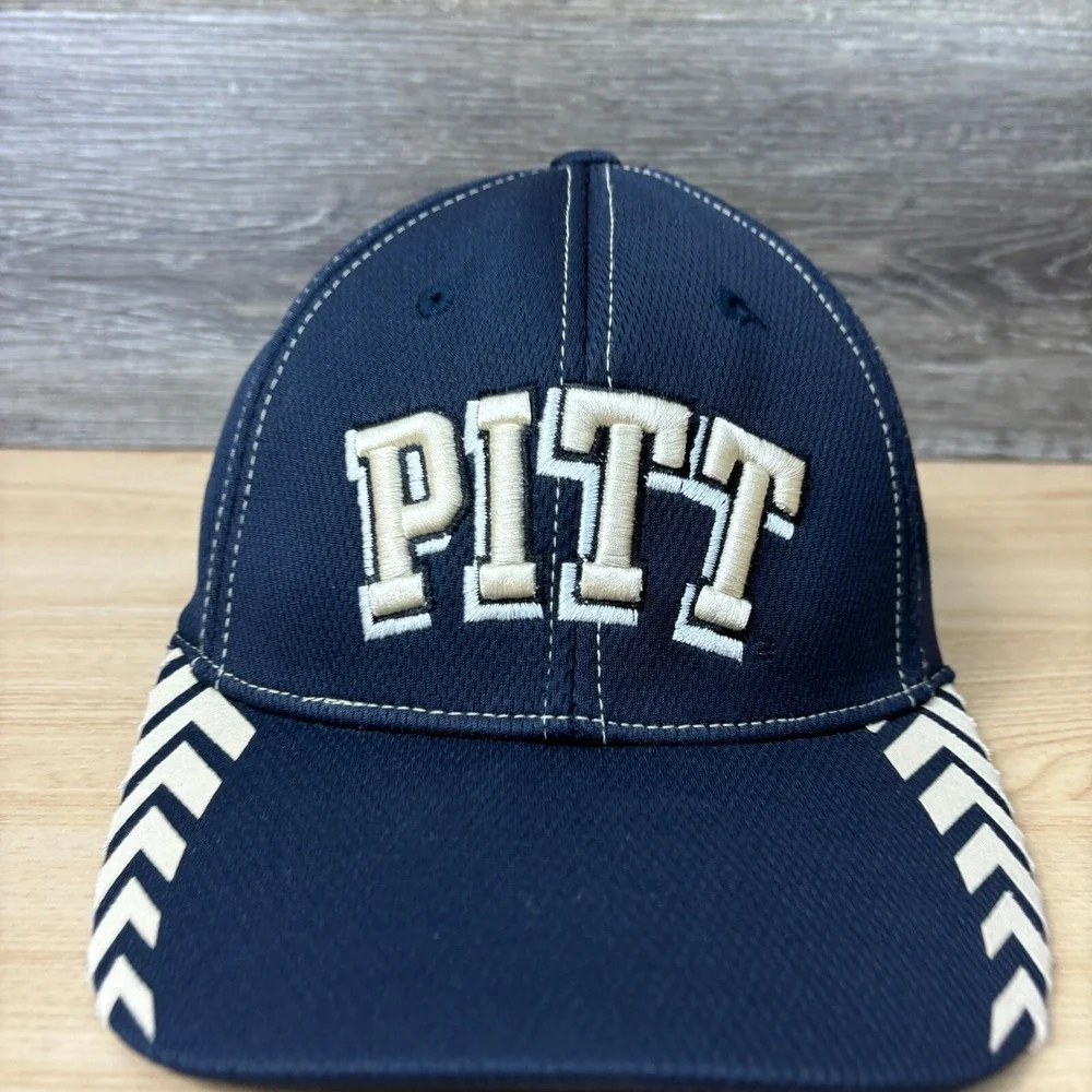 Pitt Panthers Hat Cap Fitted Blue One Size Flex Top of the World Memory Foam Fit